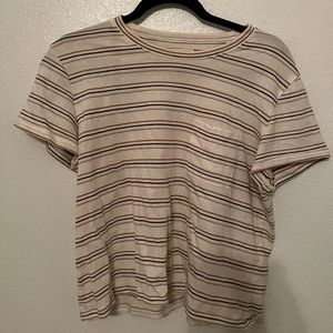 Madewell striped crop top